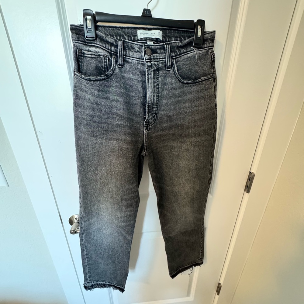 Abercrombie & Fitch Gray Ankle Jeans